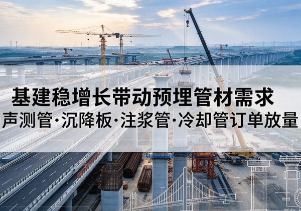 洛南基建稳增长带动预埋监测管材需求，声测管、沉降板、注浆管订单持续放量